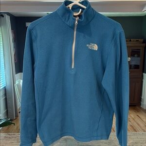 The North Face Teal Quarter-Zip Pullover